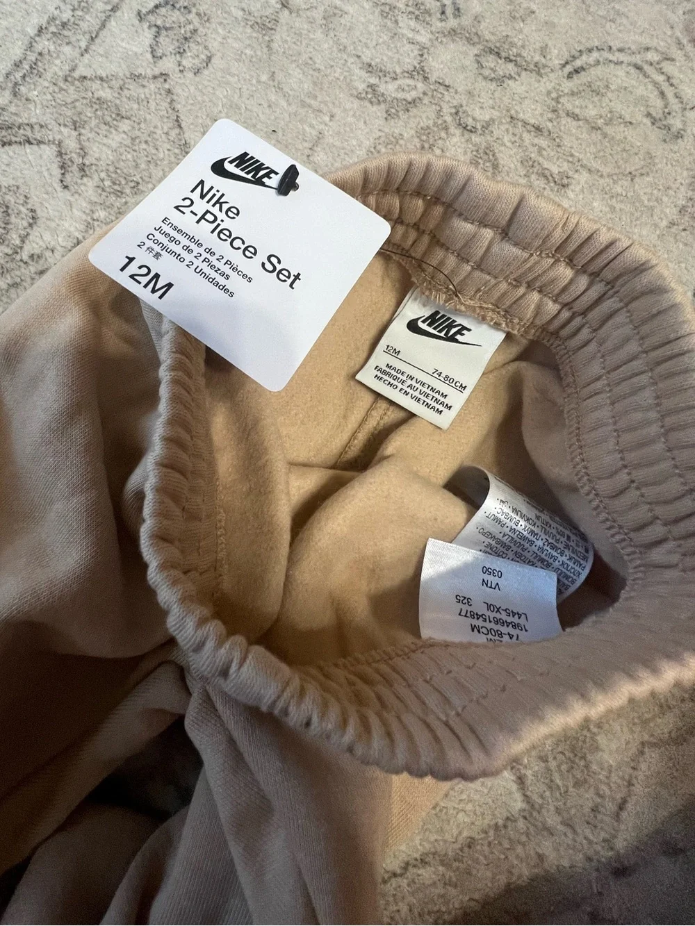 Nike NSW LBR Club Fleece Full-Zip Set Hemp/White
